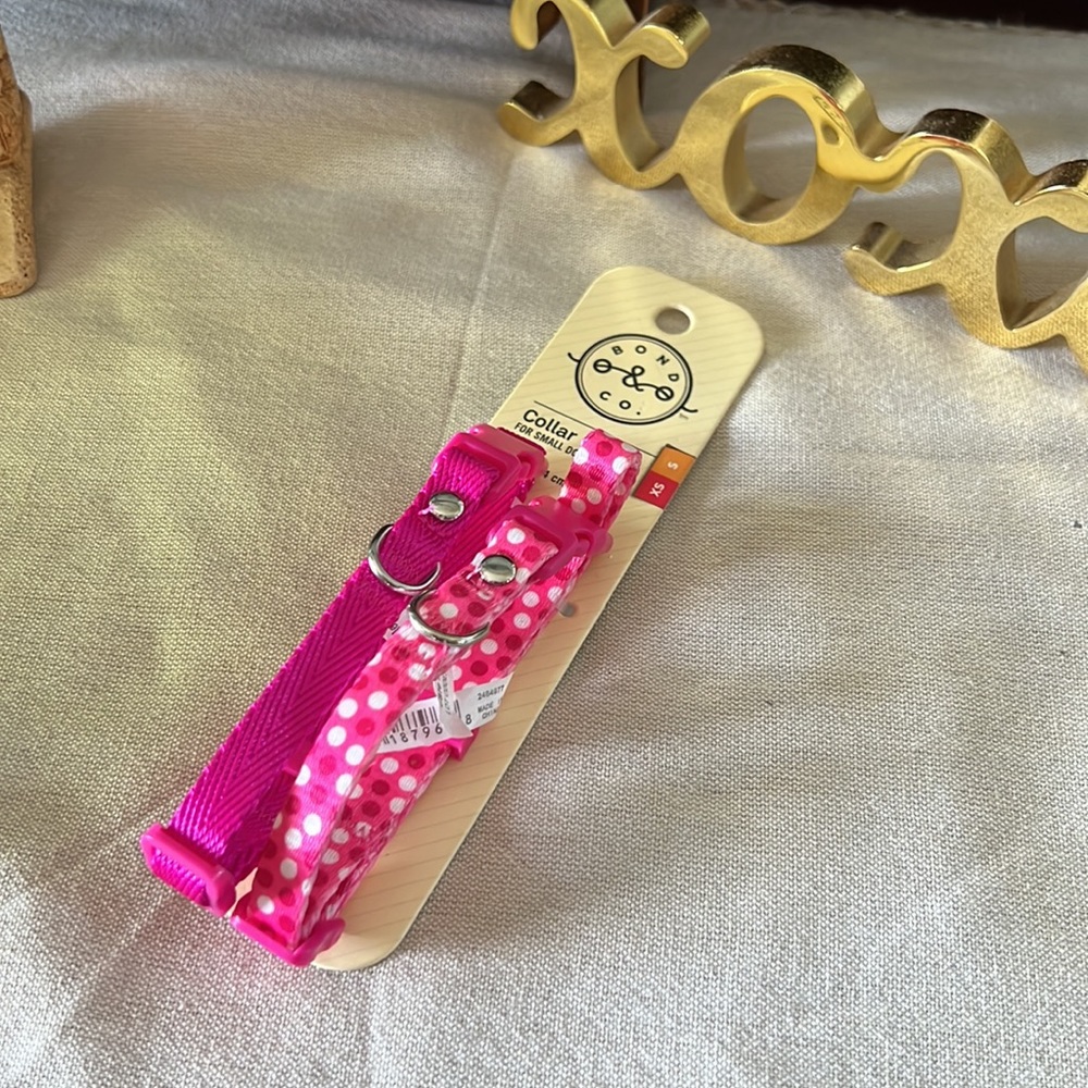 Donating!!!2 Pink Bond & Co. Small Dog Collars